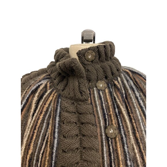 Missoni Made In Italy Striped Knit Wool Cardigan Coat Size 40 - Picture 6 of 16